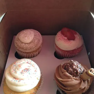 Strawberries and Cream Cupcake