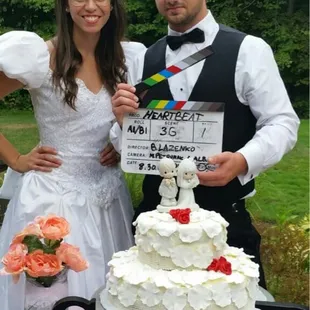 Movie wedding cake