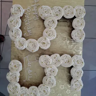 a cupcake shaped like the number eight