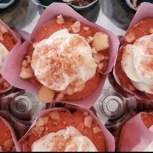 Strawberry shortcake cupcakes