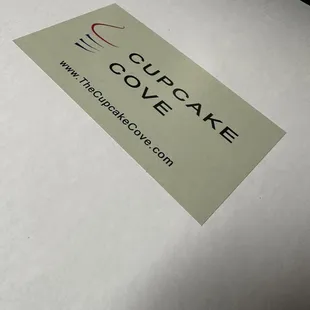 a close up of a cupcake box