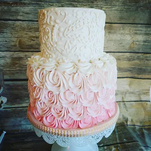 a close up of a cake