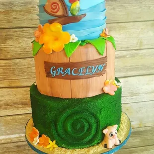 a three tiered cake