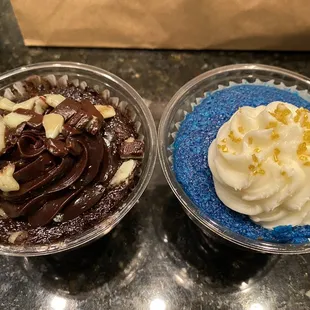 Chocolate mint and blue velvet