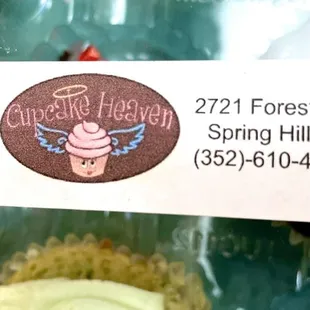 Cupcake Heaven label