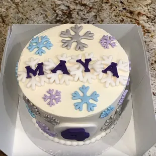 Frozen themed cake