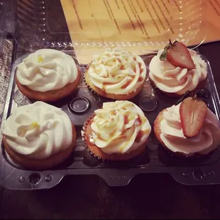 Lemon drop, salted caramel, fresh strawberry