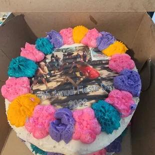 a photo of a birthday cake