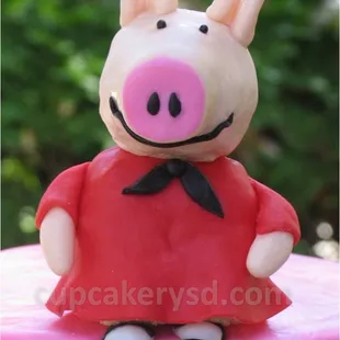 Olivia the Pig Custom Cake