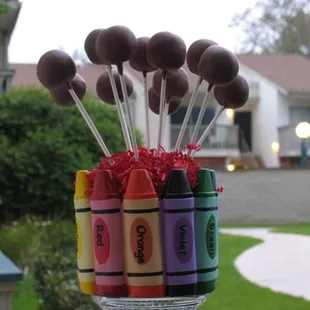 Chocolate Cake Pops for Teachers&apos; Appreciation Day