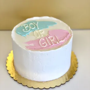 Gender Reveal Cake