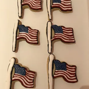 4th of July flag USA Flag Sugar Cookies