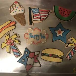 4th of July cookies