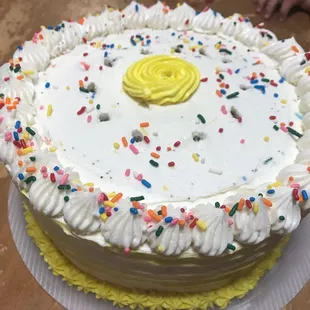 Lemon poppyseed cake for my daughter's birthday.