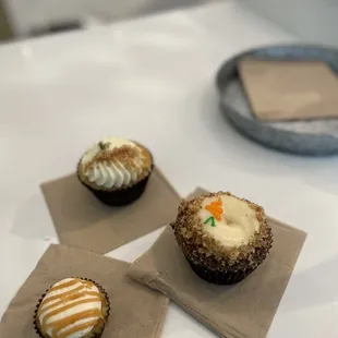 Mini salted caramel and 2 full size specialties