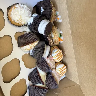 a box of cupcakes