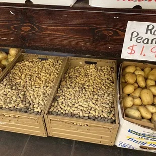 a variety of potatoes and potatoes