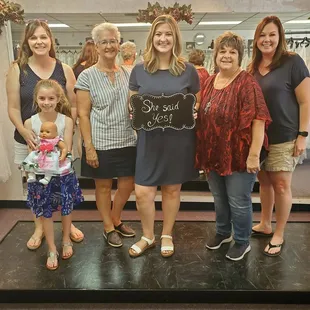 Sarah and her crew were so much fun! She had a few contenders, but nothing beat the dress she said yes to!