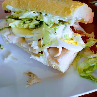 Turkey sammie (cold panini, technically)