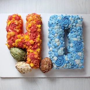 Custom Game of Thrones themed cake - the eggs were cake too, and the scales were made of slivered almonds!