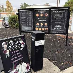 Our updated menu board!