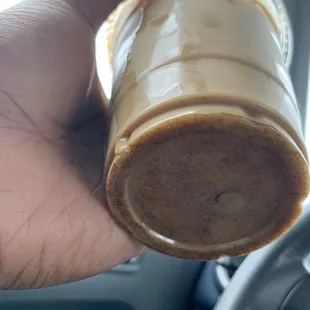 I believe they put cinnamon or some other spices in it. It was incredibly flavorful!