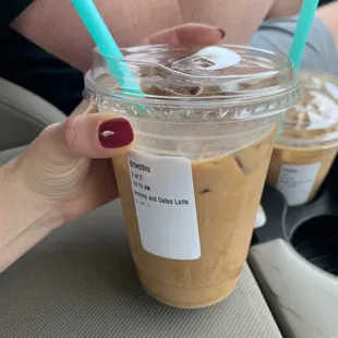 Honey and oats latte