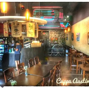 Quiet Atmosphere to drink espresso.