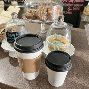 a variety of desserts