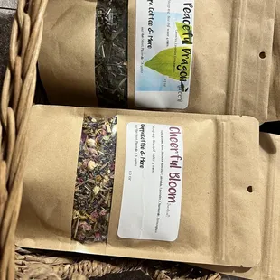two bags of coffee