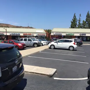 cars parked in a parking lot