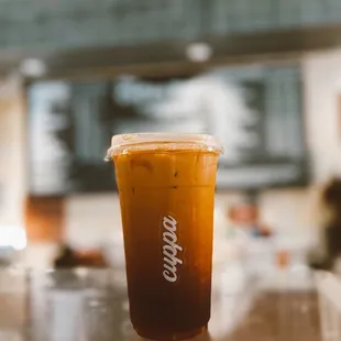 The sweet baby angel of a barista Bambi  suggested their Thai tea and it was incredible!