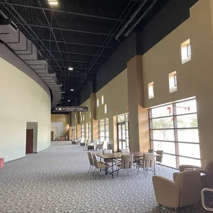 Inside study and work area open to the public