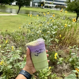 Ube Foam Matcha