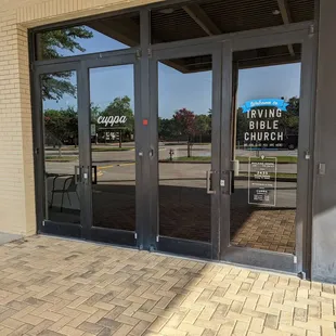 In the church complex