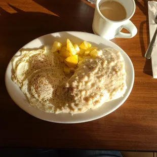 My favorite! Biscuits and gravy! Its soo good! You need to try this restaurant!