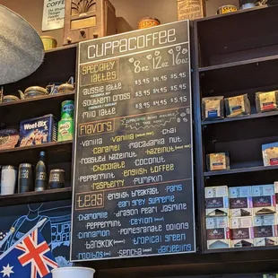 Drink menu