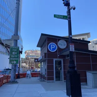 a street corner in a city