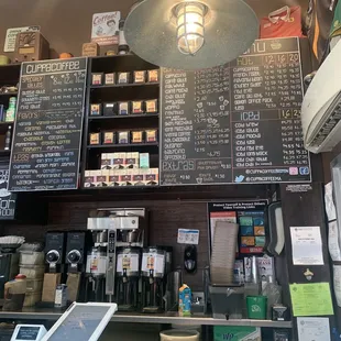 Interior and menu