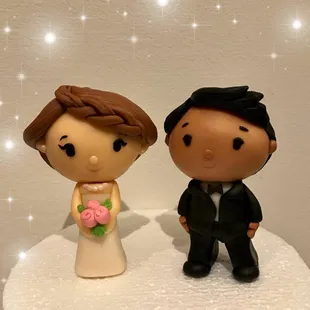 Customized Wedding Cake Chibi doll Toppers
