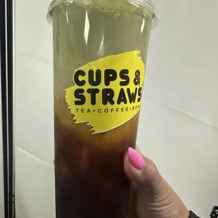Add a Soft Foam to any drink! 

Pictured is a Thai Tea topped with an Matcha Soft Foam!