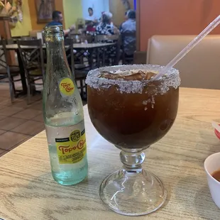 Michelada but with a topo Chico