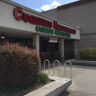 the front of the restaurant