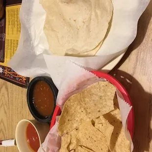 tortilla, tortilla and salsa