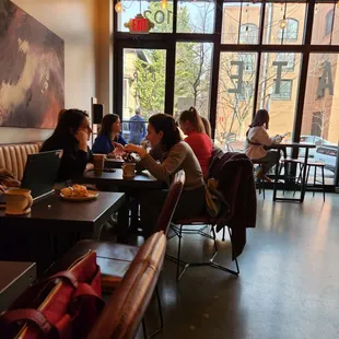 Seating was full this morning