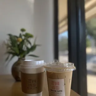 Caramel Latte &amp; Iced Vanilla Latte