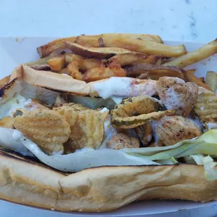 Chicken with Fried Pickles