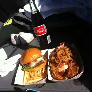 Baja Burger and Sonoran Dog