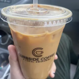 Coconut iced latte w/ a extra shot of espresso