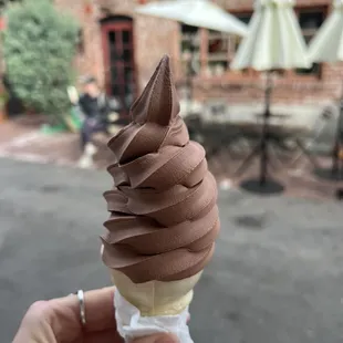 Vegan chocolate soft serve